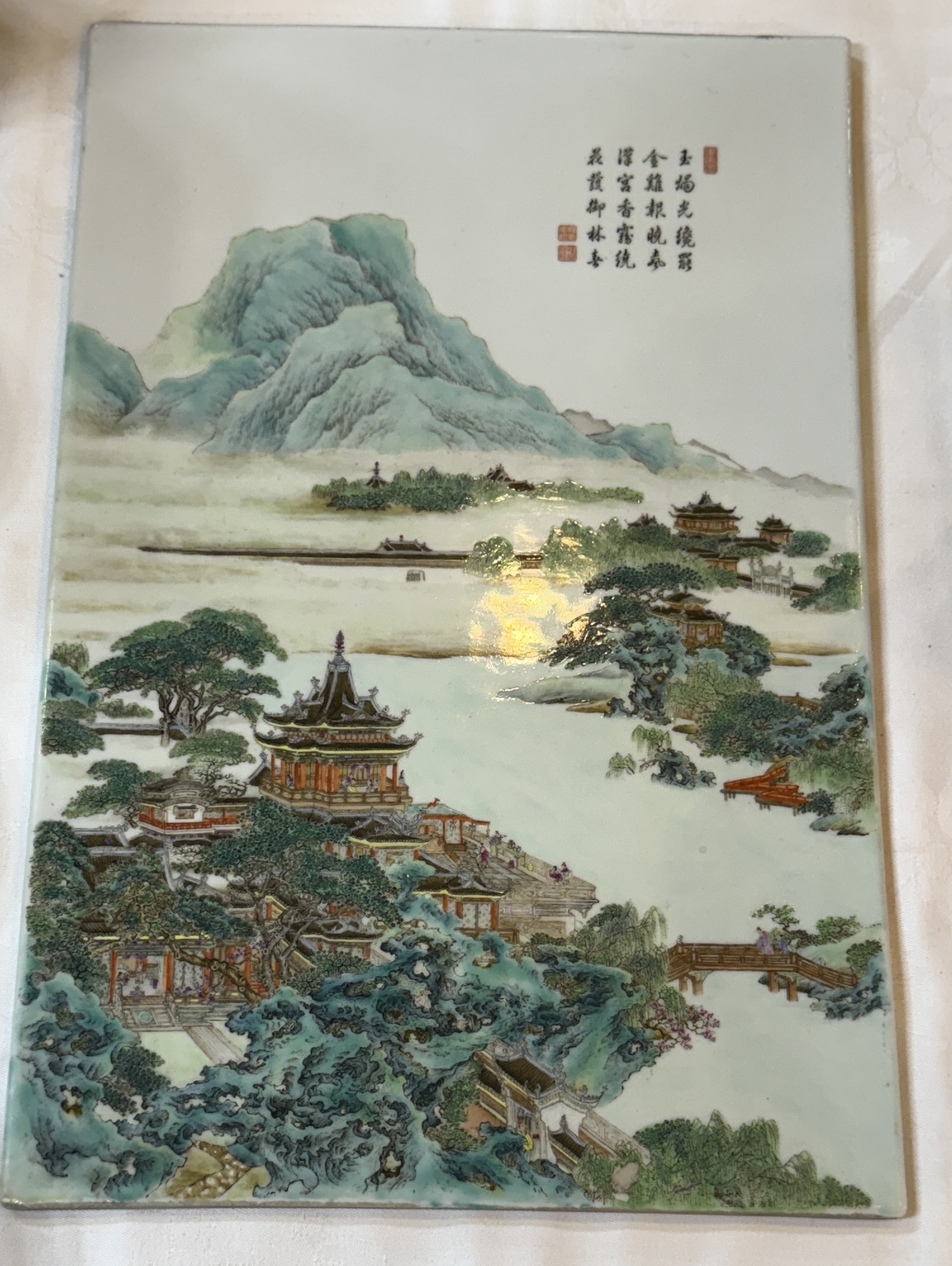 中国 陶板 粉彩 民国時代 | えびす屋
