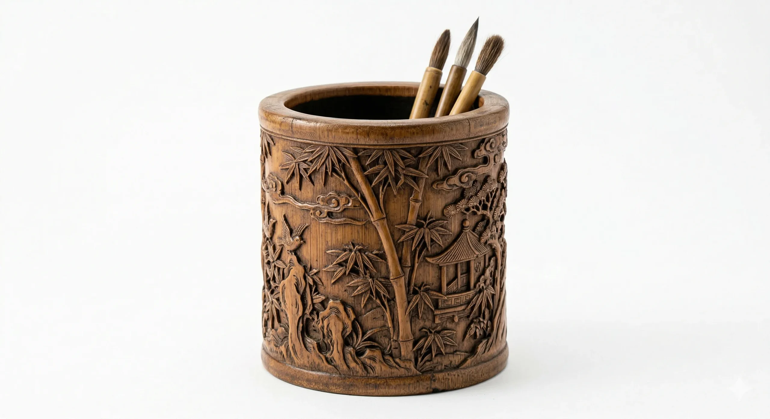 佐沼屋呉服店のお知らせ「骨董コラム：竹彫（ちくちょう）筆筒の「皮殻」と維管束の収縮――有機物が鉱物へ変わる瞬間」